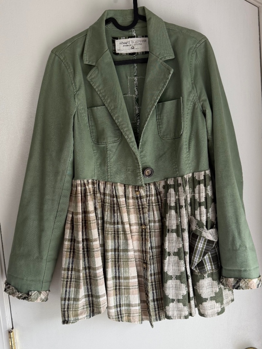 Light Green Handmade Vintage Looking Jacket